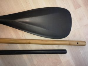 3-tlg Carbon Bambus Paddel  100% Carbon inkl. Hülle – Bild 4