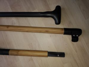 3-tlg Carbon Bambus Paddel  100% Carbon inkl. Hülle – Bild 3
