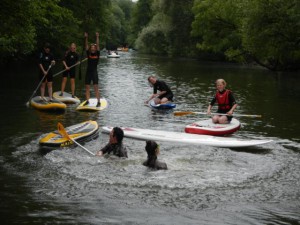 Spaß beim SUP                               